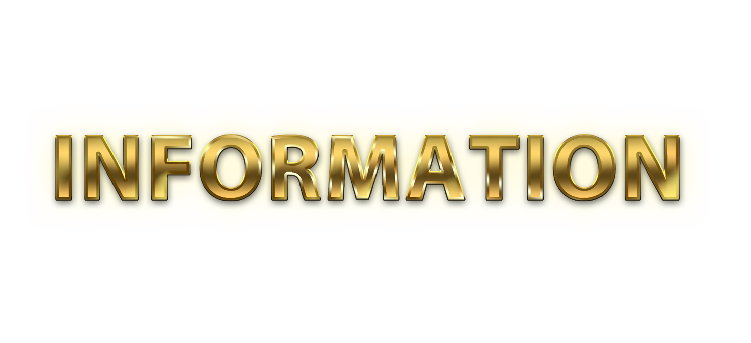 Information word png, Information png,  WORD Information gold text typography PNG images free